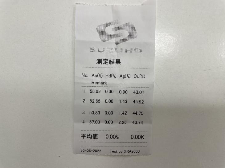 不明金の品位をお調べしてお買取できます！